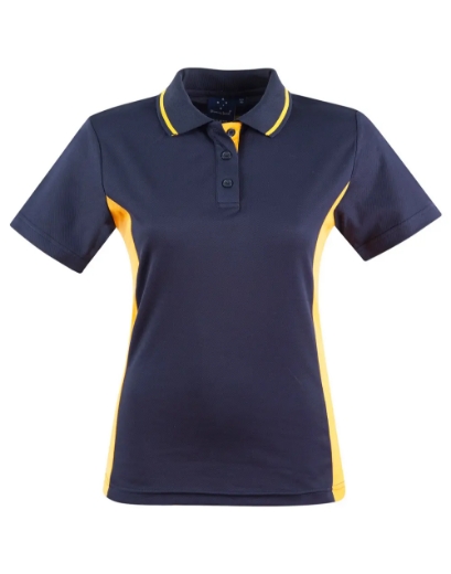 Picture of Winning Spirit, Ladies TrueDry Contrast S/S Polo